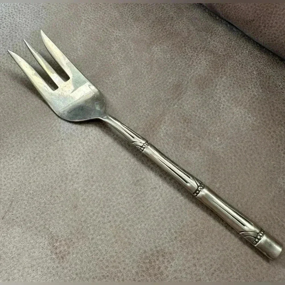 Vintage Brass Detailed Salad Fork